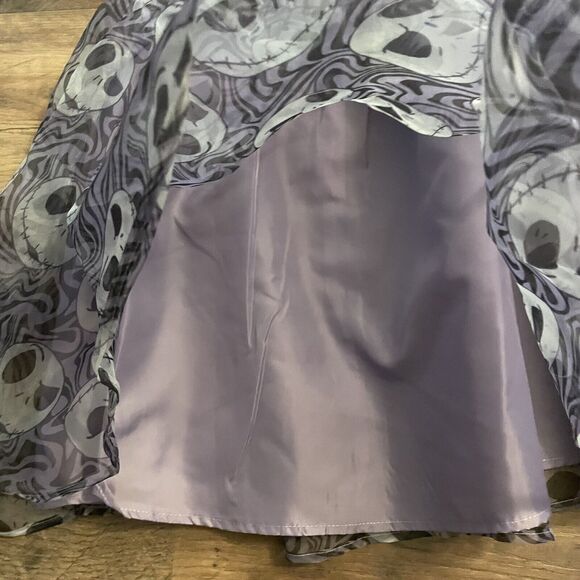 Nightmare Before Christmas NWT Jack Skellington Puff Sleeve Girls  Large 10/12 - Picture 4 of 10